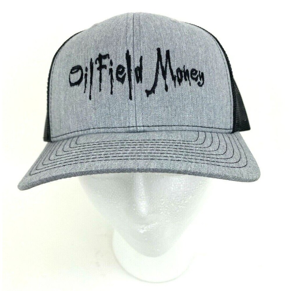 Richardson 112 OILFIELD MONEY Snapback Trucker Mesh Cap Hat Dripping Letters NEW